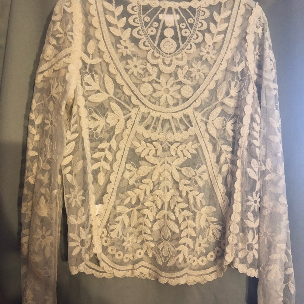 Xhilaration Lace Blouse - Picture 2 of 6